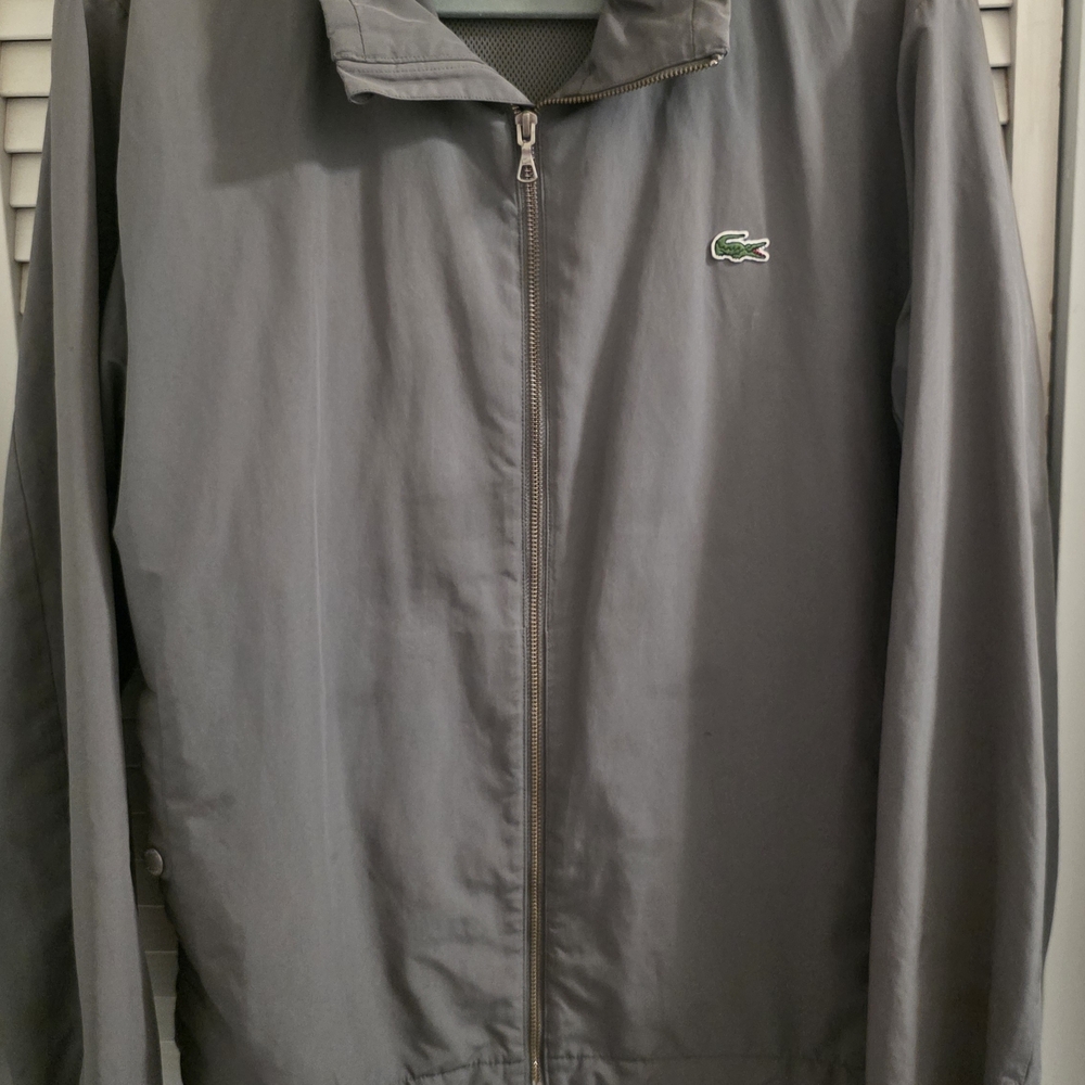 Lacoste Men's Gray Windbreaker